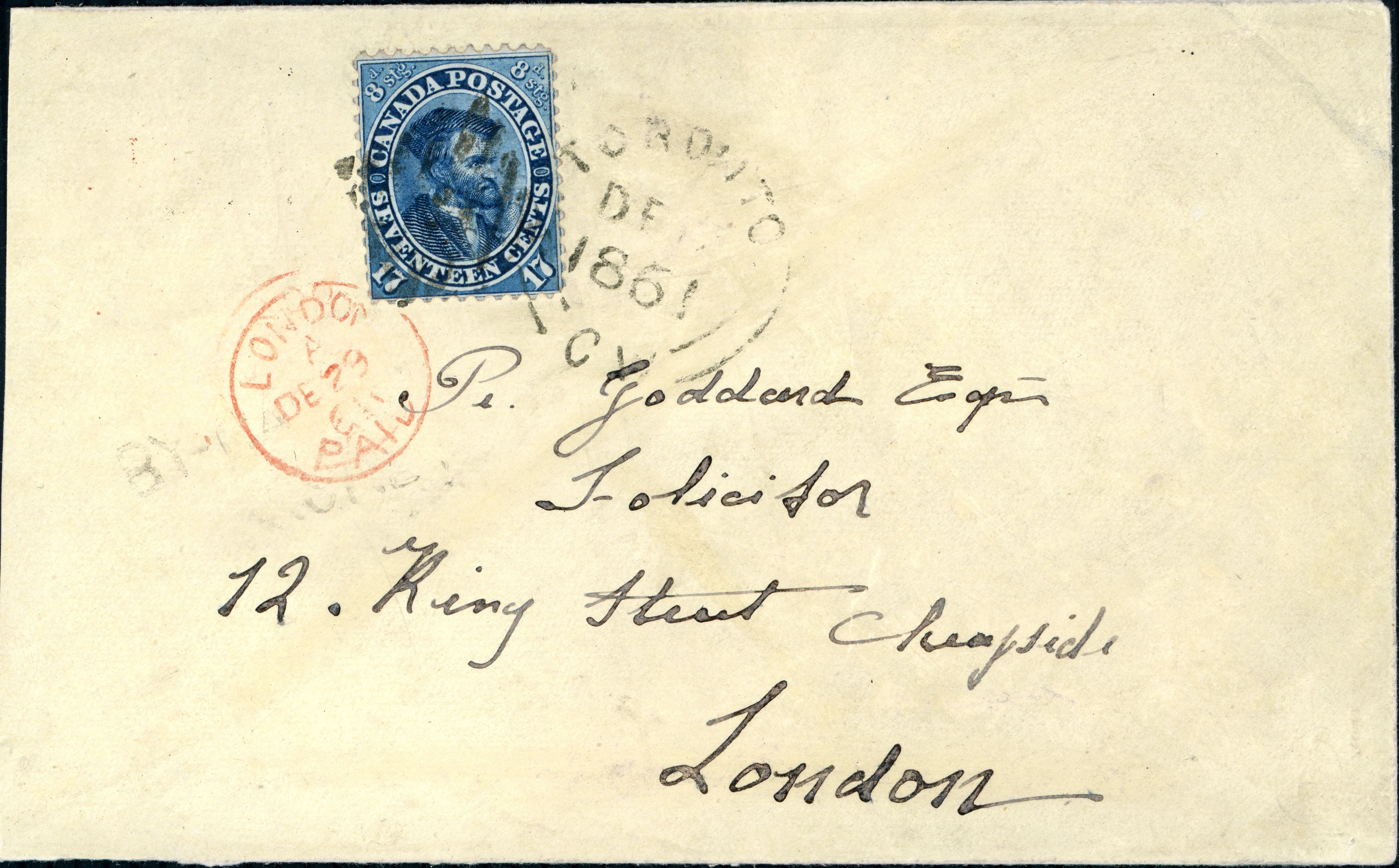 13 Tor to London Dec 14 61 via rail to Portland arr dec 29 1861.jpg