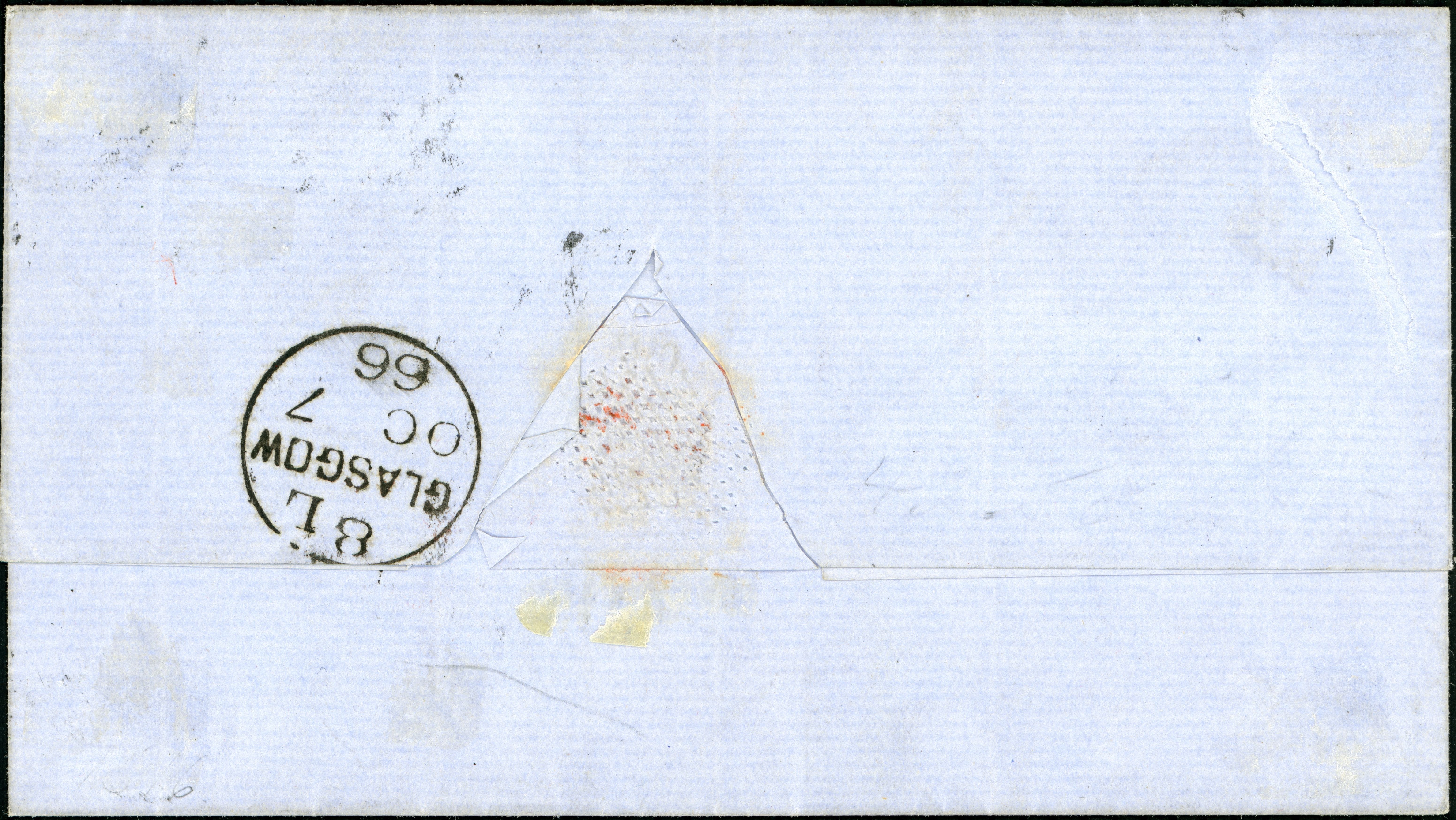 19 Tor to Glasgow sept 66 via Cunard Tor square grid cancel back.jpg