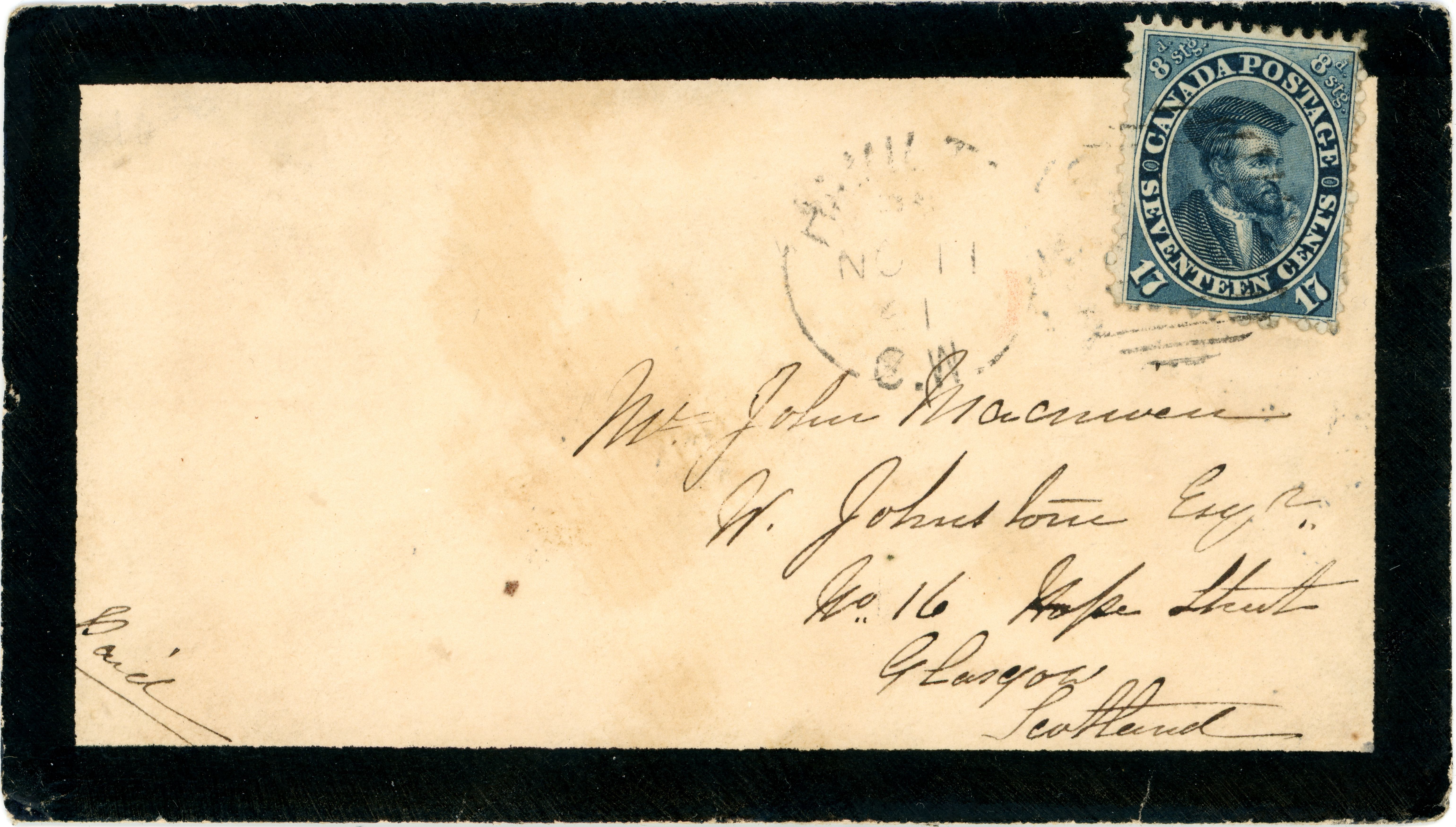 06 Hamilton to Glasgow Nov 11 1861 mourning europa Bost Nov 13 Queenstown Nov 23.jpg